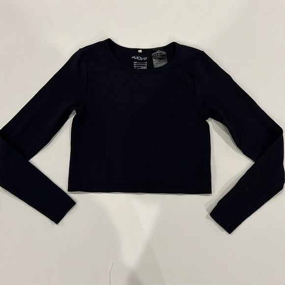 H&M move active back long sleeve crop top size small - Picture 2 of 6